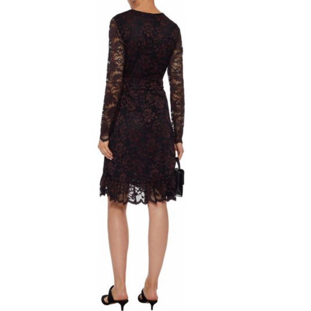 Ganni Lace Wrap Dress - Picture 2 of 10